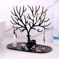 Jewelry Display Stand Tray Tree Storage Racks Earrings Necklaces Rings Jewelry Boxes Case Desktop Organizer Holder Make Up Decor