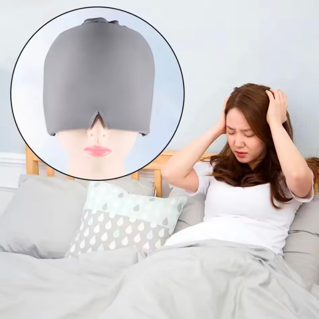 Relief Headgear Migraine Relief Cap Gel Ice Cap Cold Compress Therapy Cap Ice Head Wrap Pack Eye Mask For Pressure Relieve Pain