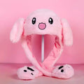 Cute Caps Plush Embroidery Women Hat Gift For Kids Children Girls Boy Wrap Warm Dancing Rabbit Ear Hat