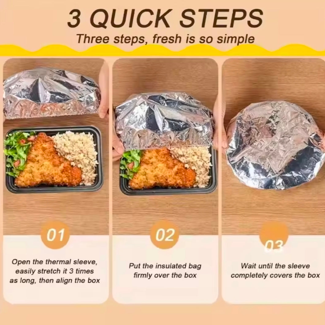 Reusable Aluminum Foil Lid Food Grade Heat Insulated Bowl Cover for Fruits Meals Dustproof Insect-Proof KeepsFood Warm and Fresh (pack of 10)