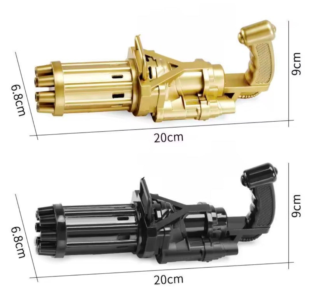 10 Hole Automatic Gatling Bubble Machine Electric Blower Soap Water Maker Gun for Children Summer Beach Outdoor Kids Toys