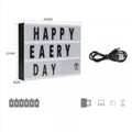 Cinema Light Box With Letters DIY Warm Light Up Letter Box With 96 Lettering Sticker For Room Decoration