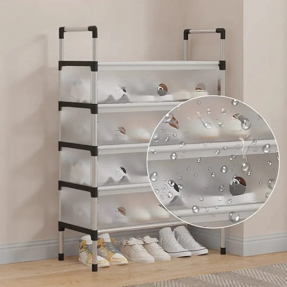 Simple Multilayer Shoes Rack Assemble Space-Saving Shoe Cabinet with Dustproof Diaphragm Home Organizer Storage Stand