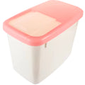 10kg Sealed Rice Storage Box Thickened Plastic Grain Bucket Moisture-Proof Insect-Proof Food Safe Container Pink