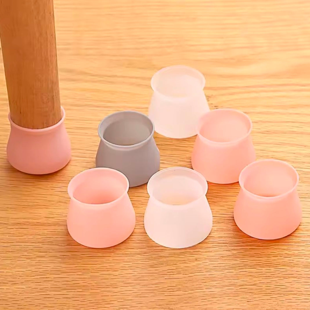 4pcs Table Chair Legs Silicone Caps Furniture Non-slip Foot Cover Protection From Children Floor Desks Dining Stool Bottom Pad