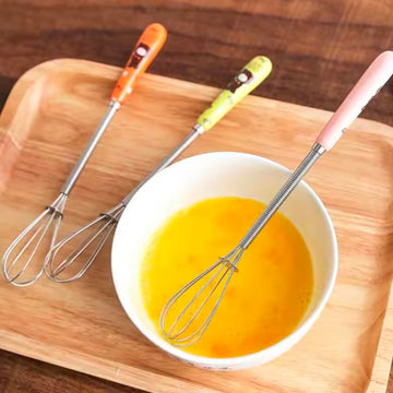 Egg Beater Mini Stainless Steel Balloon Wire Whisk Manual Hand Mixer Milk Cream Butter Whisk Mixer Kitchen Egg Tools