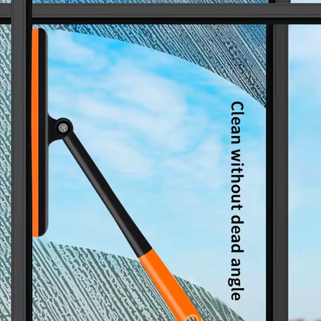 Multifunctional 3 In 1 Glass Window Screen Cleaning Brush Silicone Squeegee Wiper Bathroom Kitchen Home Mirror Washing Tools