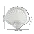 Shell Dish Transparent Dumpling Plate with Vinegar Discs Sushi Breakfast Dried Fruit Snack Shell Spitting Dish Fruit Plate