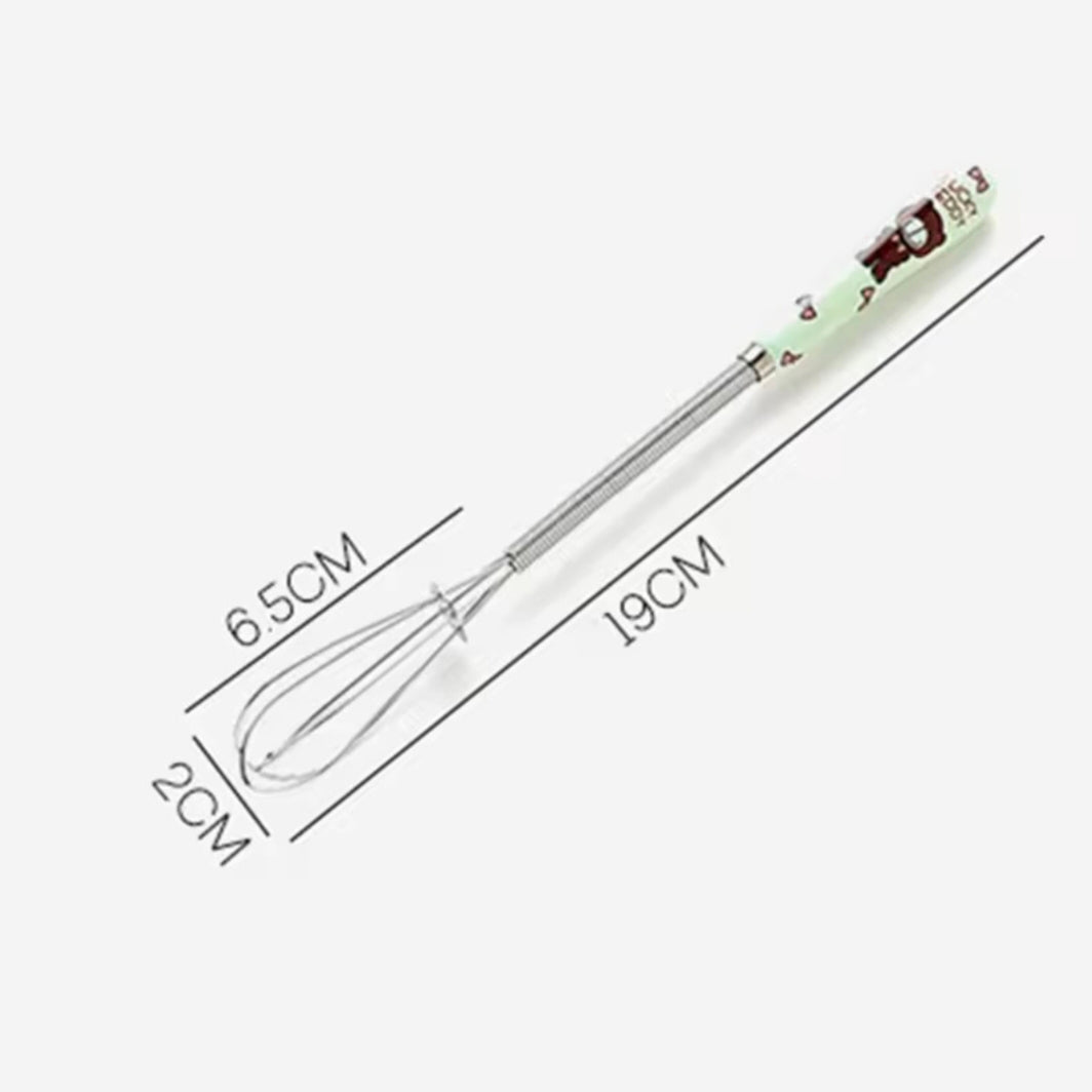 Egg Beater Mini Stainless Steel Balloon Wire Whisk Manual Hand Mixer Milk Cream Butter Whisk Mixer Kitchen Egg Tools