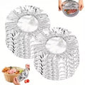 Reusable Aluminum Foil Lid Food Grade Heat Insulated Bowl Cover for Fruits Meals Dustproof Insect-Proof KeepsFood Warm and Fresh (pack of 10)