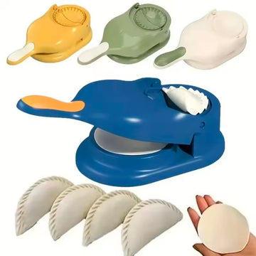 2 in1 Dumpling Maker DIY Kit Wrapper Presser Dough Pressing Ideal for Home Cooking Dough Skin Molder Machine Kitchen Gadgets