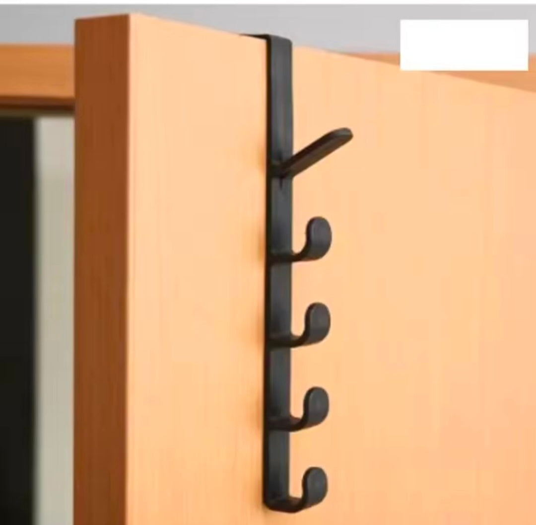 Bedroom Door Hanger Clothes Hanging Rack Over The Door Plastic Home Storage Organization Hooks, Purse Holder For Bags Rails