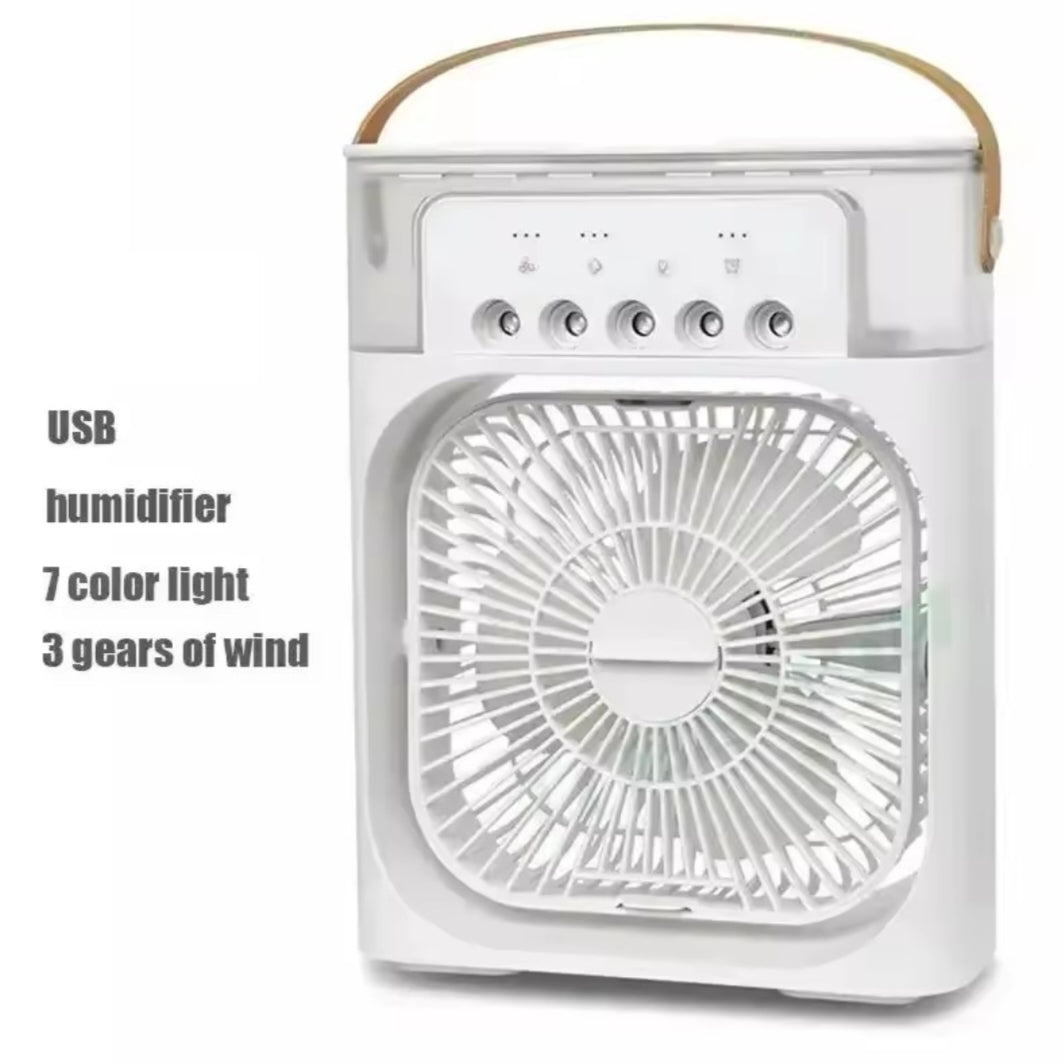 3 In 1 New Fan Alr Conditioner Household Small Air Cooler LED Night Light Portable Humidifier Air Adjustment Fan Office Home Fan
