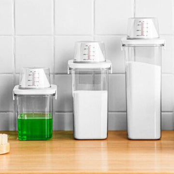 Compact Laundry Detergent Dispenser – Refillable, Leak-Proof & Travel Ready