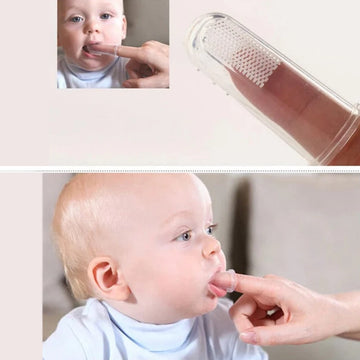 Super Soft Pet Finger Toothbrush Teddy Dog Brush Bad Breath Tartar Teeth Care Tool Dog Cat Cleaning Silicagel Pet Supplies